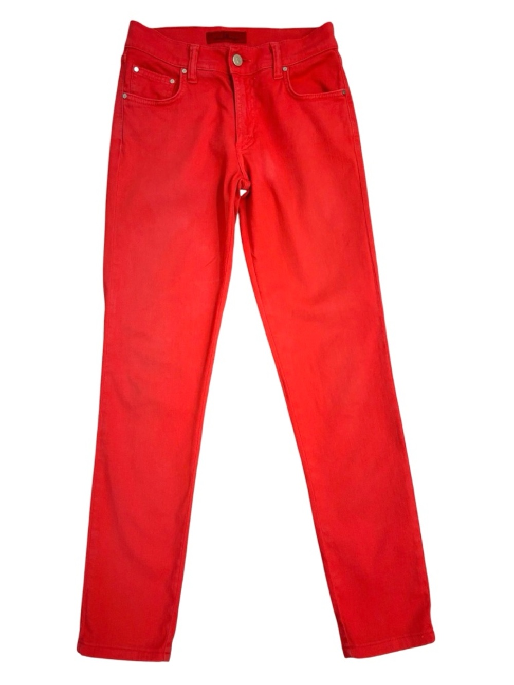 Carolina Herrera Women’s Red Slim Straight Jeans size 2